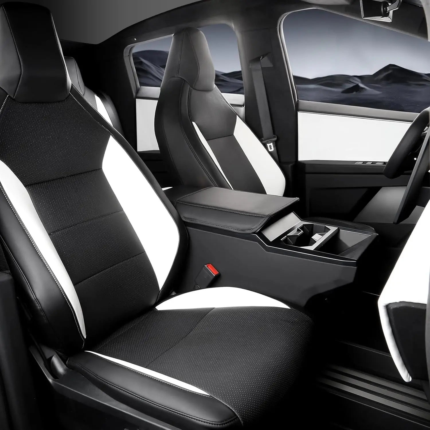 

Luxury Car Special Seat Covers 5 seats For Tesla Cybertruck Seat Cushion Waterproof Leather Seat Protective Cover Accessories
