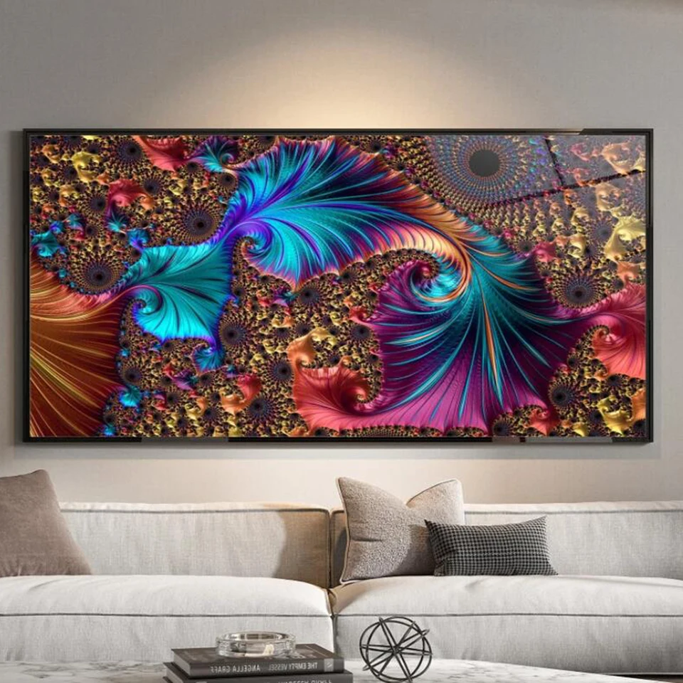 Tempered Glass Abstract  Art DIY 5D Diamond Painting Cross Stitch Kit Full Embroidery Mosaic Art Rhinestone Decoration Picture