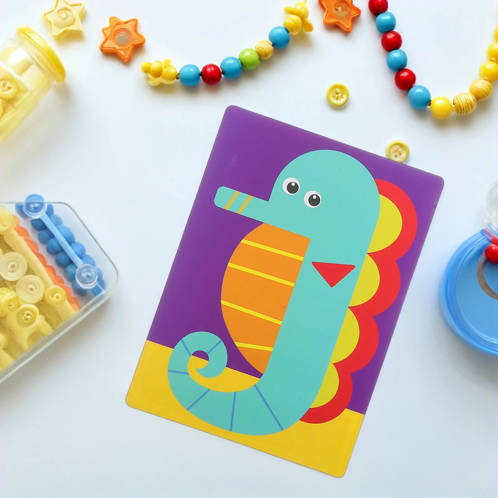 1Set 3D Eva Sticker Craft Kit DIY Art Activity for Preschool Kids Safe Lightweight Material Vibrant Colors Creative Fun