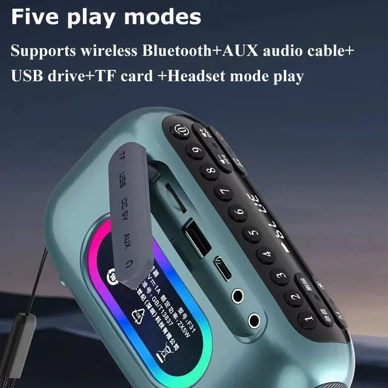 SANSUI F31 Multifunctional Digital FM Radio Wireless Bluetooth