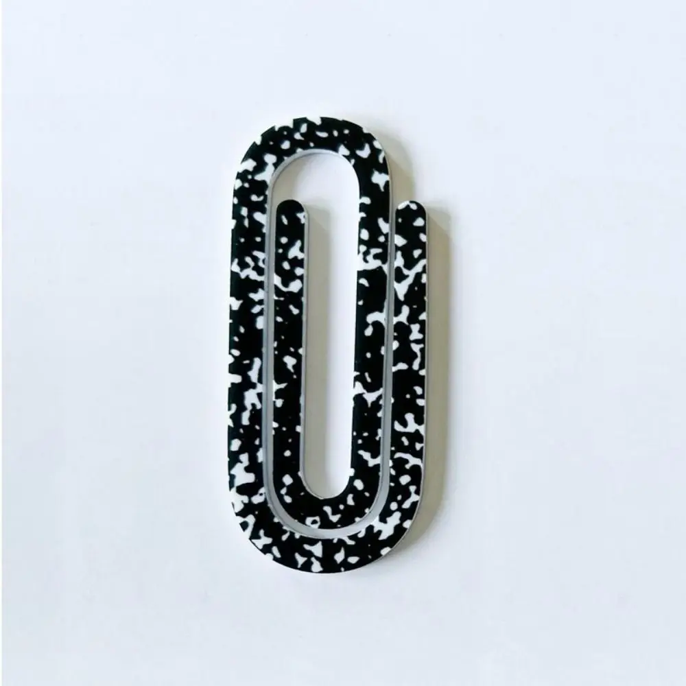 3Pcs/set Creative Paperclip Bookmark Acrylic Classroom Theme Notebooks Paper Clips Page Clip DIY Document Bookmark