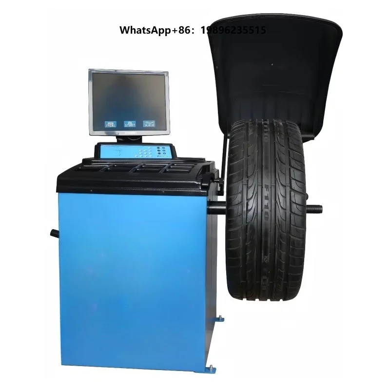 Fully Automatic Car Tire Balancing Machine Equipped with Automatic Distance Measurement  Wheel Rim Diameter Data Function