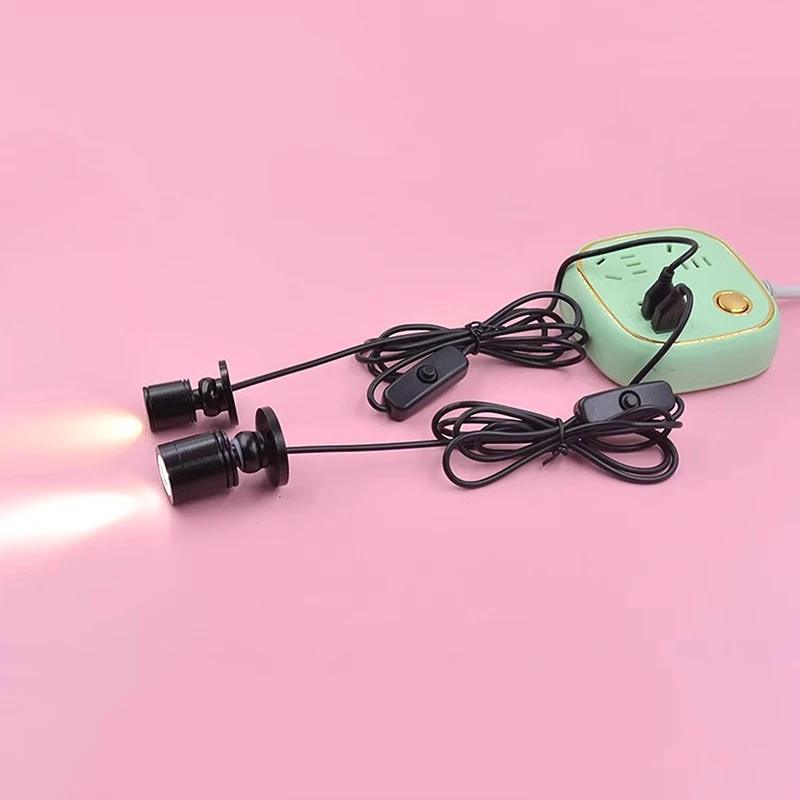 DC5V LED USB 1/3W Spotlight Jewelry Cabinet Showcase Counter Lamp Surface Mounted Ceiling Mini Spot Light 5V Interface 2In 1