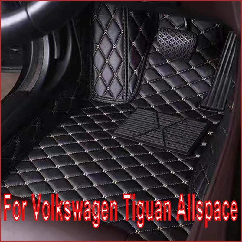 Floor Mats For Volkswagen Tiguan Allspace AD BW 2017~2022 Waterproof Carpet Car Floor Mat Tapis Voiture Car Accessories Interior