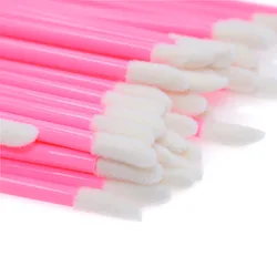 100Pcs Lip Brush Lipstick Gloss Applicator Eyelash Extension Brushes Lipstick Wands Tool Set Cosmetic Makeup Accessories