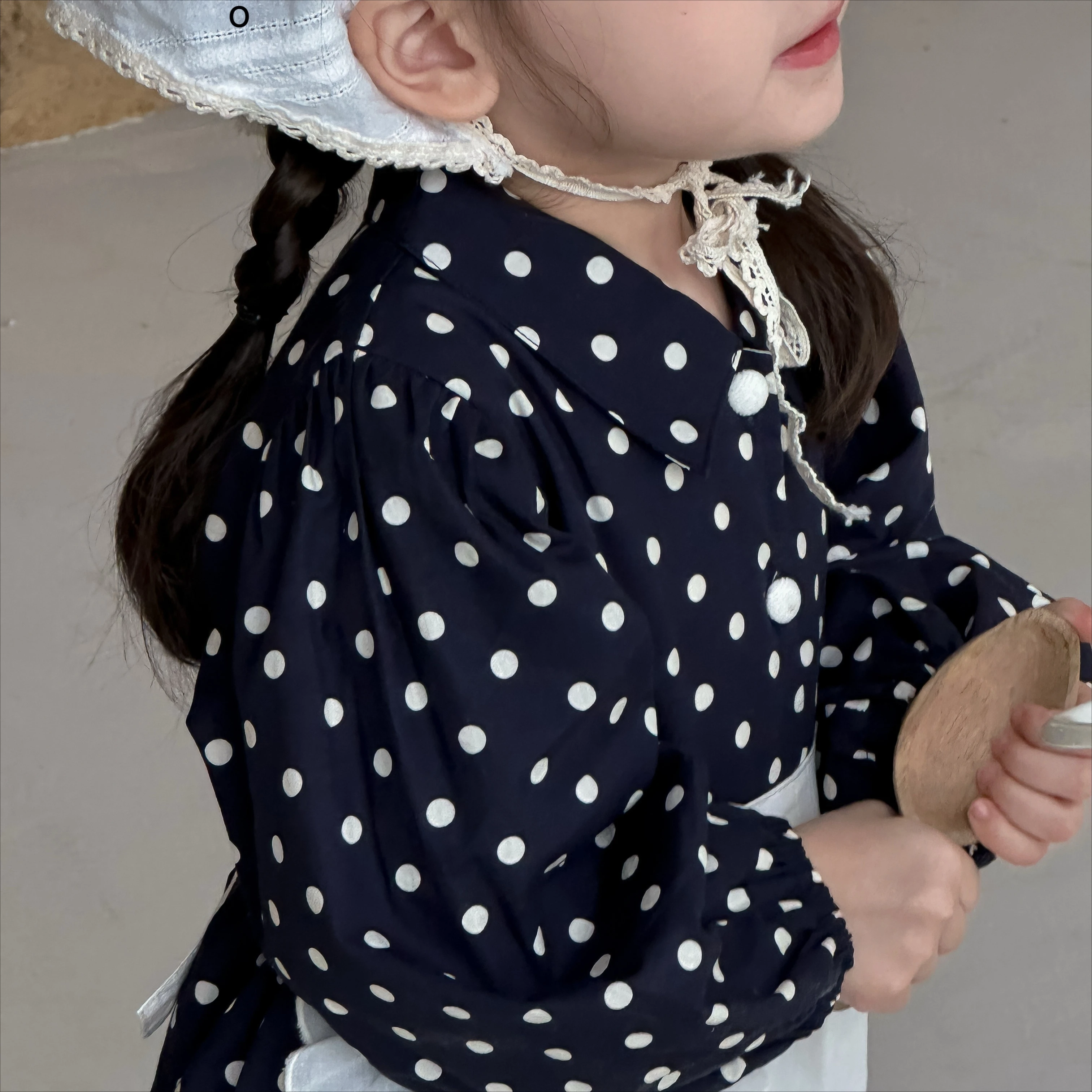 

Комбинезон в горошек для маленьких девочек с фартуком, винтажный комбинезон с длинными рукавами, осенне-весенняя хлопковая одежда для малышей, милый комбинезон Outfi