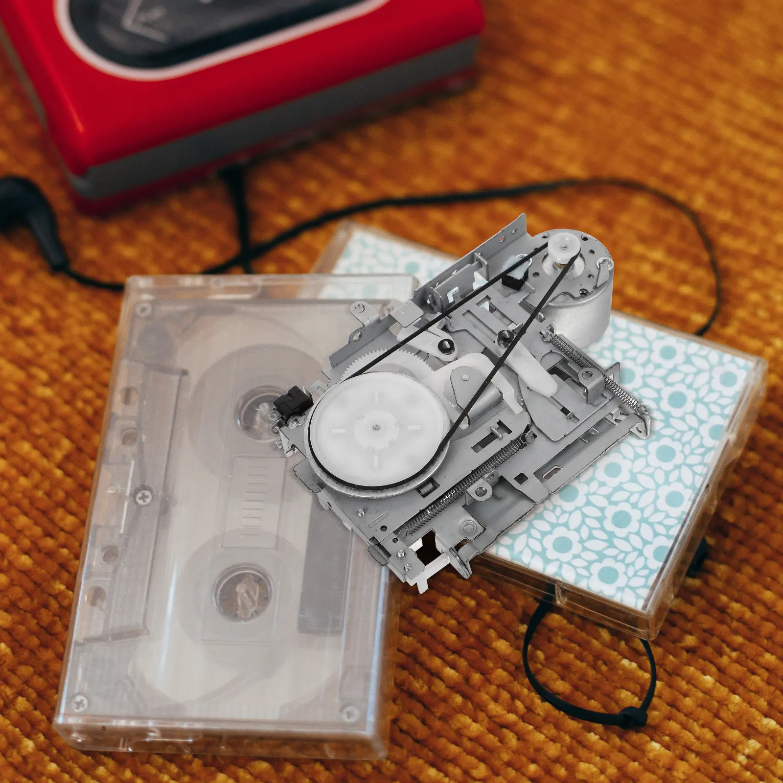 Movement for Tape Recorder Mechanism Compatible with Cassette Deck Portable Players Repeater Machines Reliable Texture Long Life