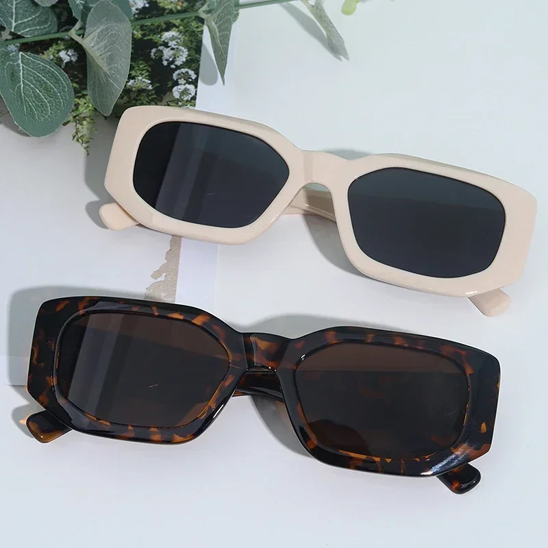 

Retro Rectangle Sunglasses Women Fashion Jelly Color Eyewear Shades UV400 Men Square Colorful Gradient Sun Glasses