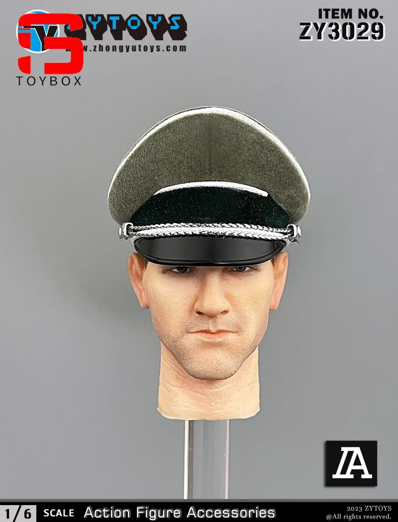 ZYTOYS ZY3029 1/6 WWII German Army Cap Large Brimmed Hat Model Fit 12-inch Male Soldier Action Figure Body