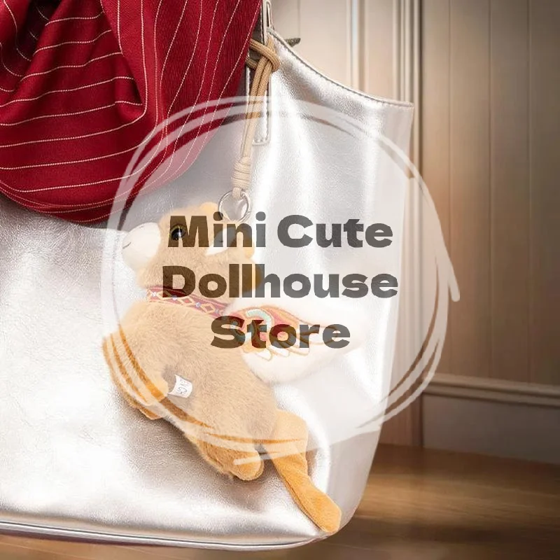 귀여운 만화 날아다니는 조랑말 열쇠고리 플러시 말 마스코트 인형 펜던트 백팩 장식 귀여운 새해 파티 선물