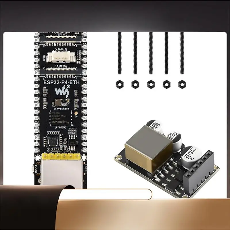 

Плата разработки Waveshare ESP32-P4-ETH + модуль POE RJ45 RISC-V MCU MIPI-DSI 40PIN GPIO 32 МБ PSRAM для Xiaozhi AI Deepseek-X64A