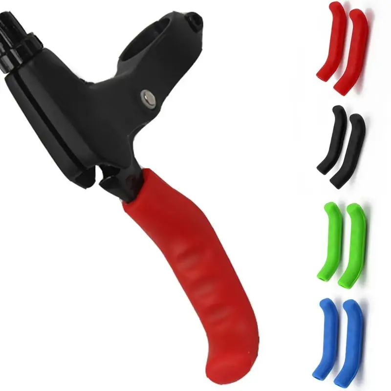 

2pcs Mountain Bicycle Handlebar Grip Brake Lever Silic Bike Brake Lever Covers Protector Cycling Accessories