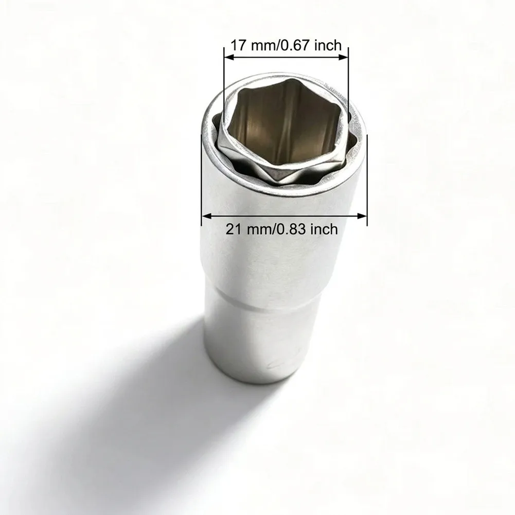 Dual Size Lug Nut Tool Telescopic Socket For Tire Changing White Tire Wheel Lug Nuts Tool For Ratchet Wrenches