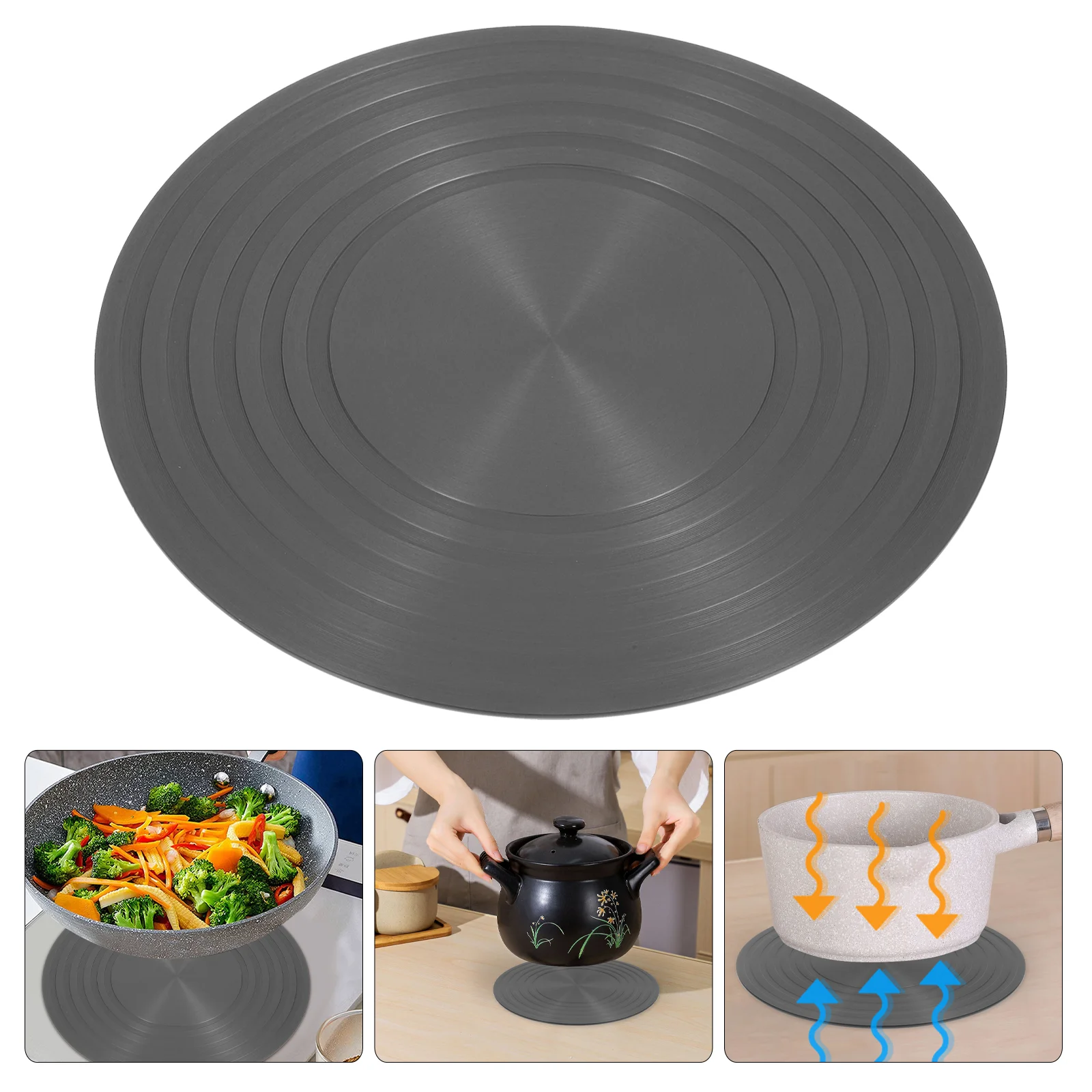 8Inch Stove Heat Diffuser Gas Cookers Thermal Transfer Plate Aluminum Alloy Converter Disk Outdoor Stove Accessory Heat Diffuser