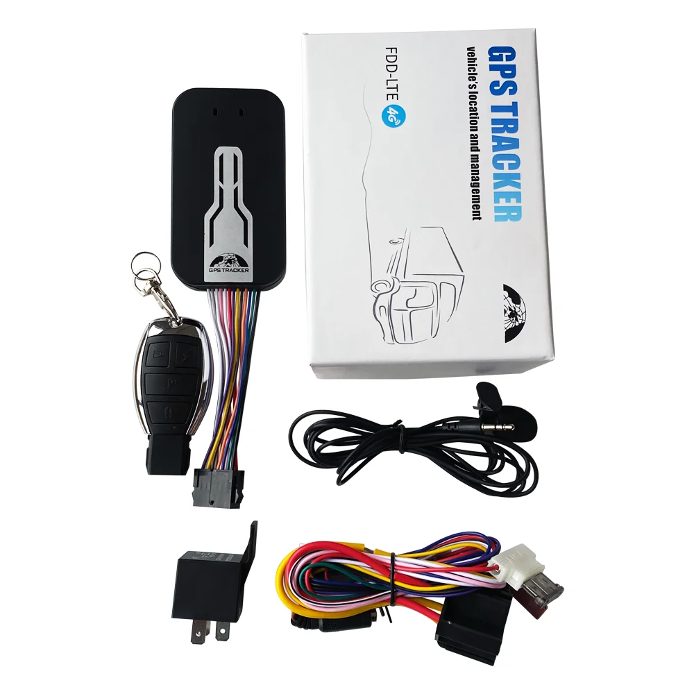 GPS405D GPS tracker 4G real time tracking device with fuel sensor temperature sensor alarm system APP bluetooth stop engine