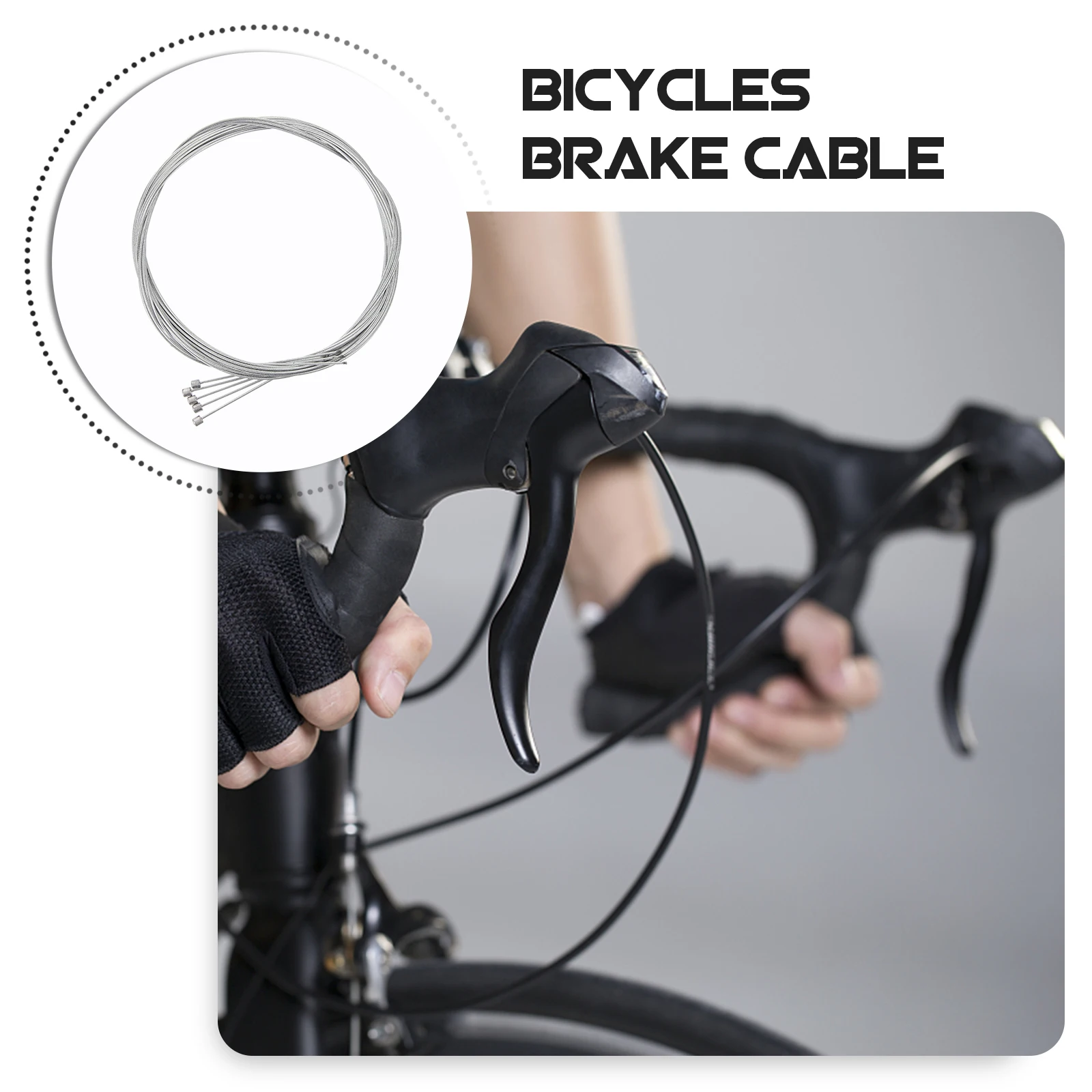 

4 Pcs Bicycle Brake Cable Bike Universal Cables for Bicycles Kit Stainless Steel Housing Lines