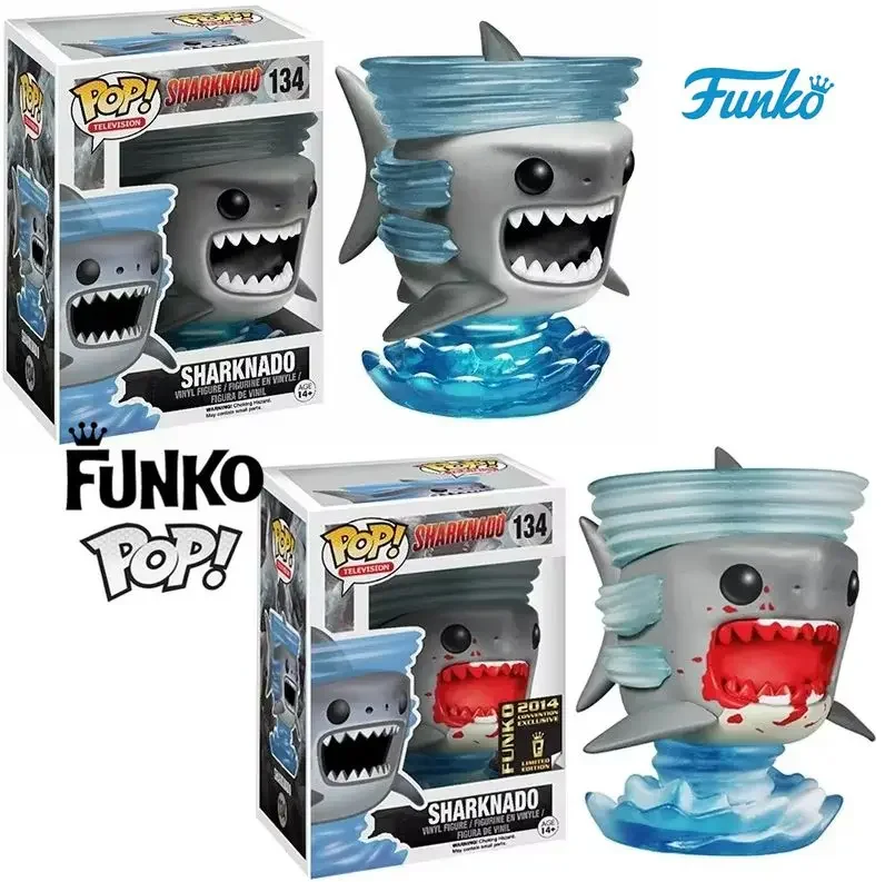 NEW FUNKO POP Vinyl Figure Sharknado #134 Shark Special Edition Action Figure Toys Collectors Vinyl Doll Toys Gifts for Children