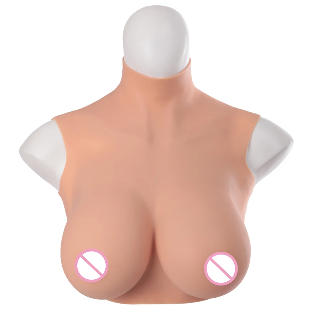 U-Charmmore Silicone Breast Forms Fake Artificial Huge Boobs for Crossdresser Transvestite Sissy Drag Queen Cosplay Chest