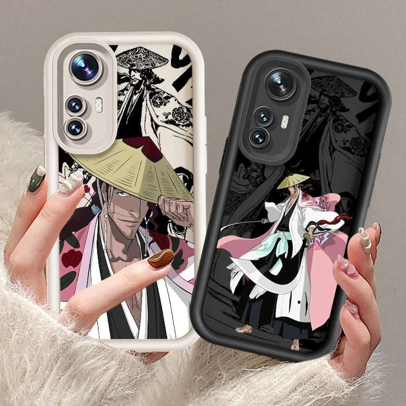 B-Bleach KKyoraku SShunsui For Xiaomi 12T 11 Lite Poco F5 F4 F3 F2 M3 Pro X5 X4 X3 GT 4G 5G Eye Ladder Cover Capa Fundas