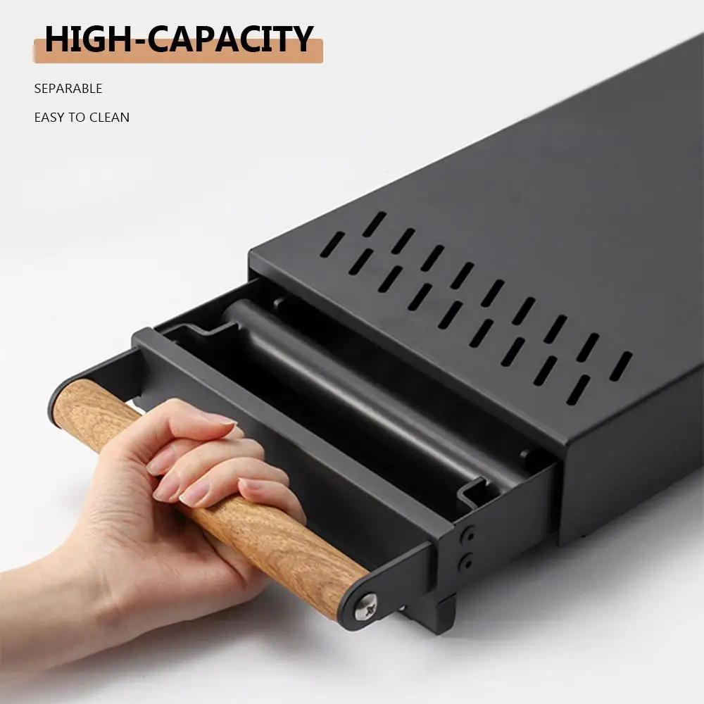 Metal Coffee Grounds Box Drawer Type Knock Case Storage Bucket Knocking Boxes Bar Grindings Container Tool