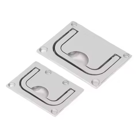 Boat Pull Flush Lift Deck Cover Handle Marine 316 Stainless Steel Mirror Square Boat