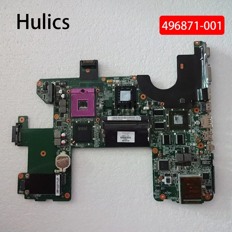 

Hulics б/у 496871 -001 Подходит для HP HDX18 496871 Материнская плата ноутбука DA0UT7MB8F0 Плата