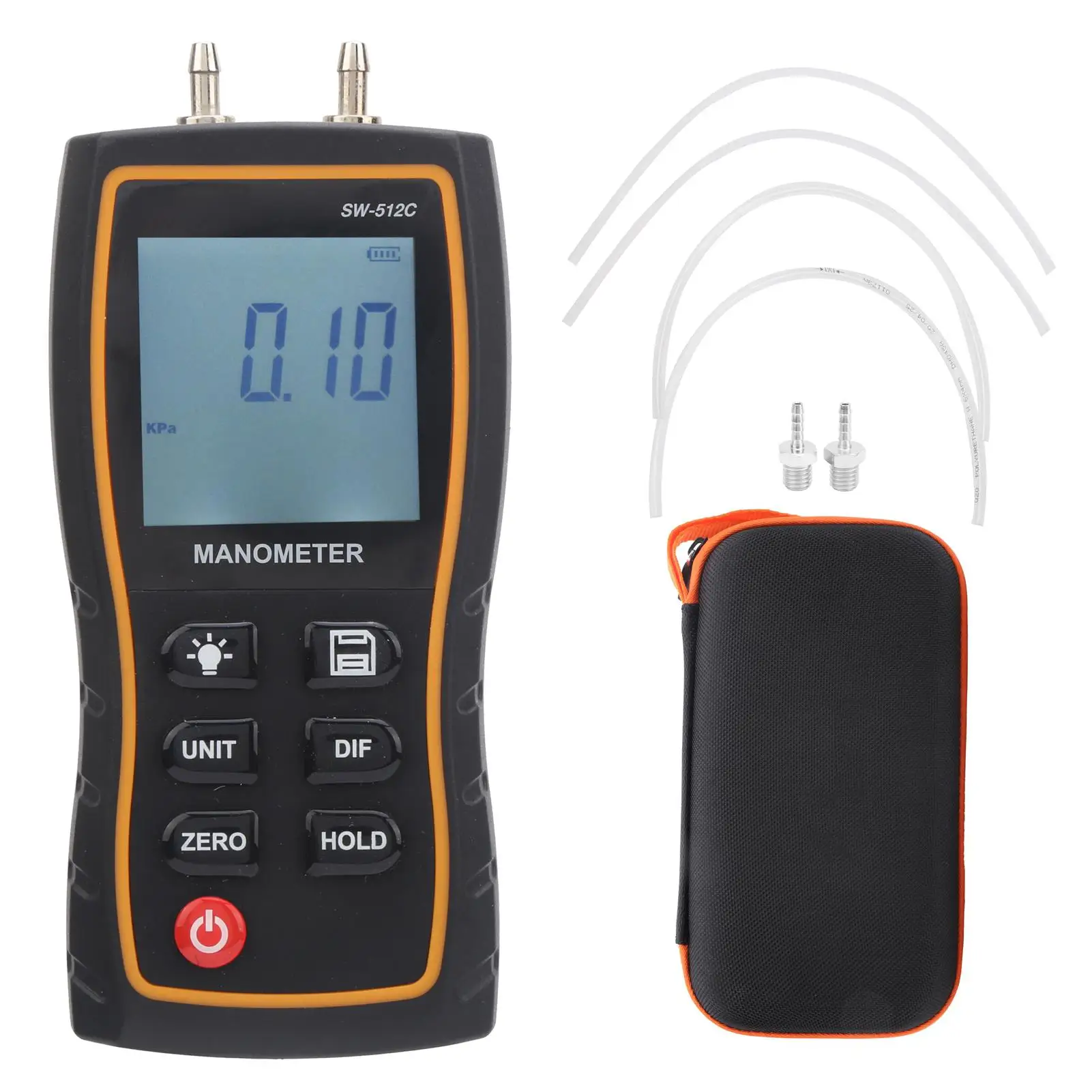 

Compact Digital Air Pressure Gauge - Portable Manometer with Multiple Units for Reliable for clean Room Measurements