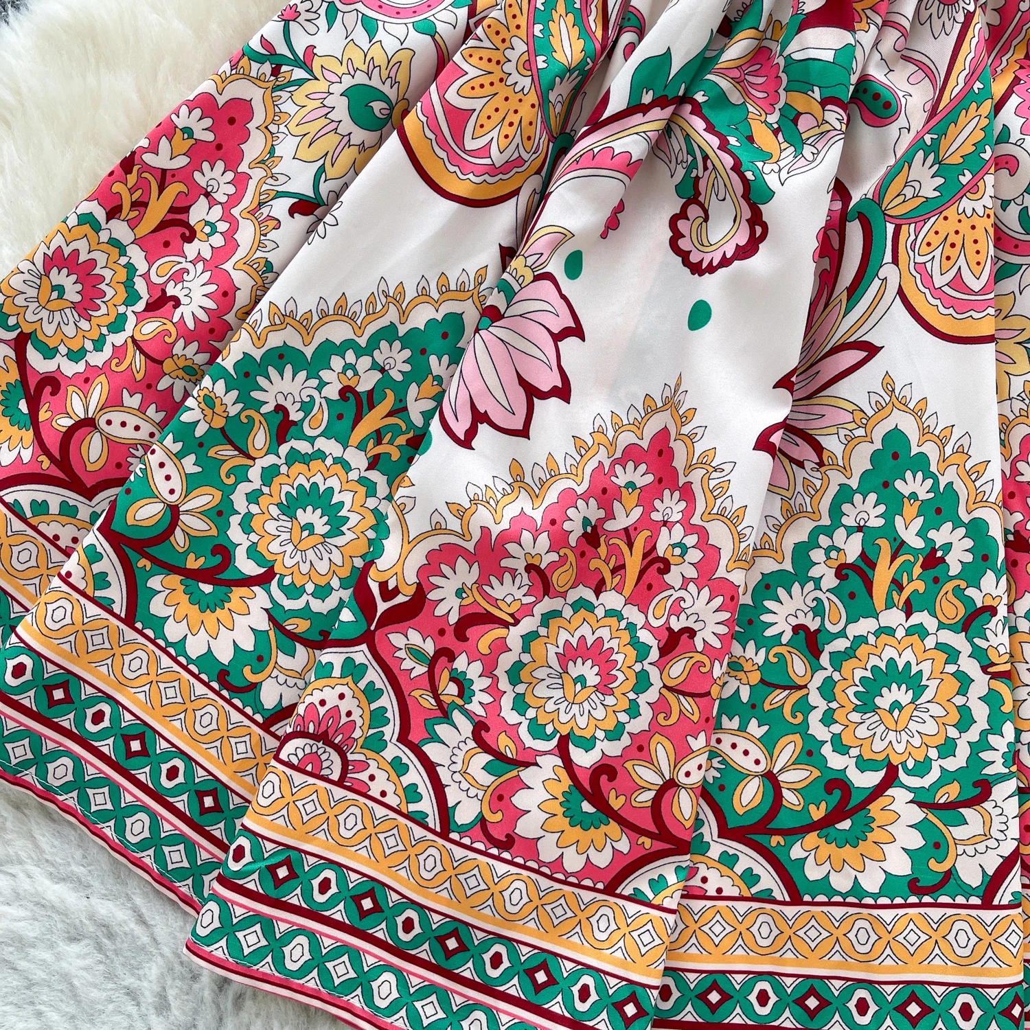 Chic Sexy V-ausschnitt print kurzarm Gespleißt Fee A-linie Sommer Frauen Boho Sommerkleid frauen kleidung mini kleid