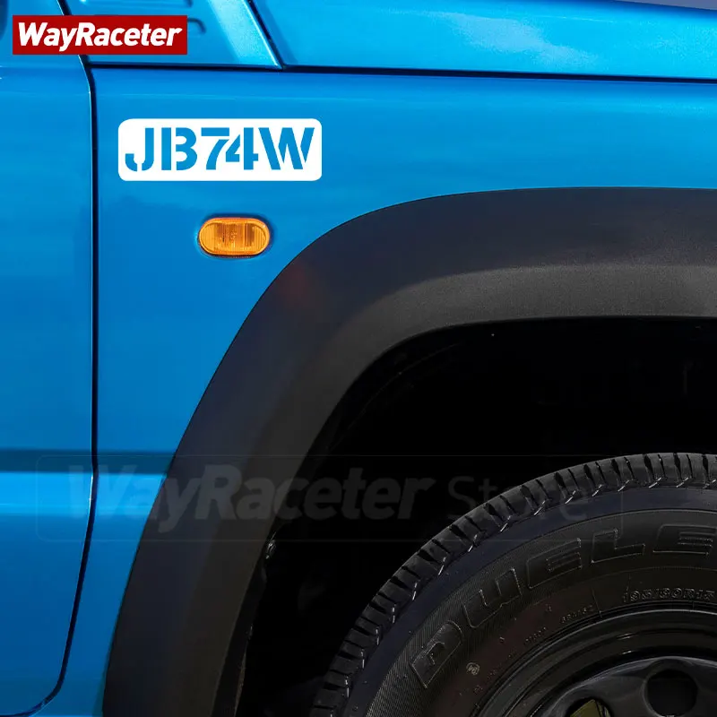 2 Pcs Reflective Hood Bonnet Side Fender Window Trunk Sticker JB74W Graphics Vinyl Decal For Suzuki Jimny Accessories 2022 2023