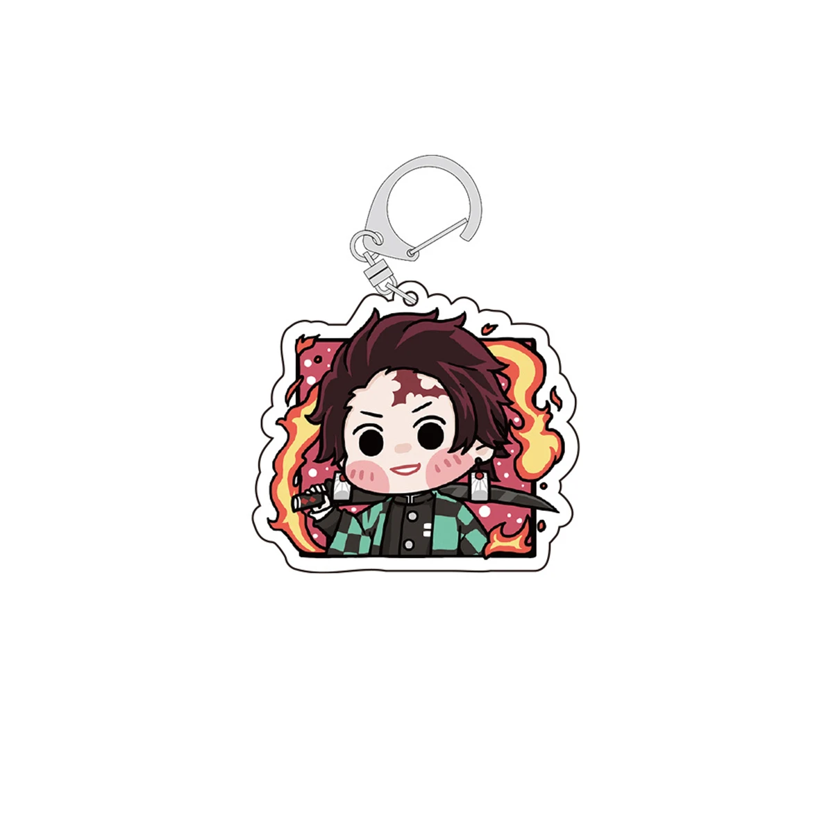 Anime GOODS Acrylic Keychain cute y2k Demon Slayer keychain for bag keys car key bag backpack collection display accessories