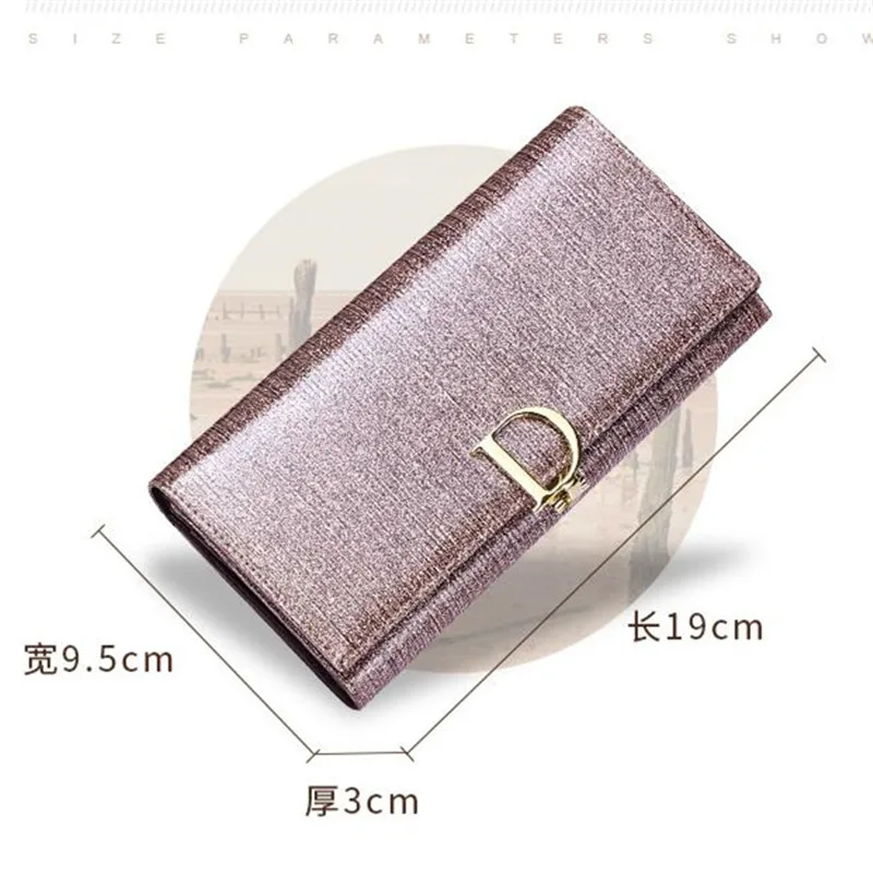 0.2Vintage Multi Card Slot Long Women's Simple Wallet Leather Versatile Double Fold Soft Leather Credit Card Zero WalletHandbags image 3