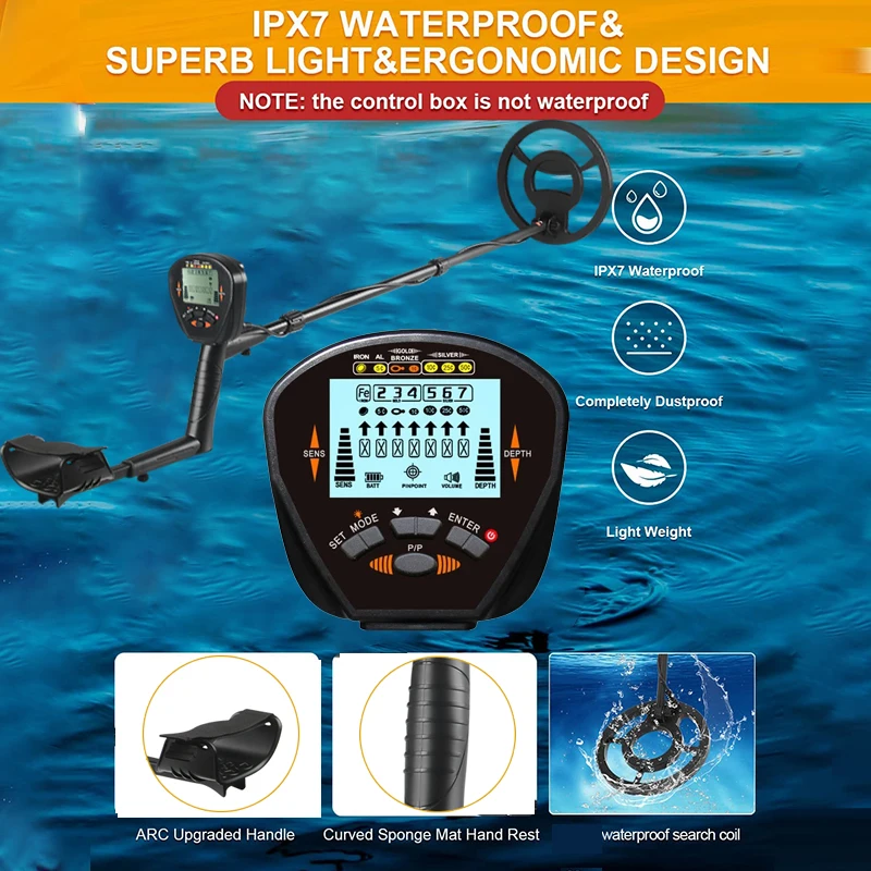 Nuovo Metal Detector MD-830 profondità sotterranea 2.5m ricerca Scanner rilevatore d'oro ad alta precisione rilevamento cacciatore di tesori