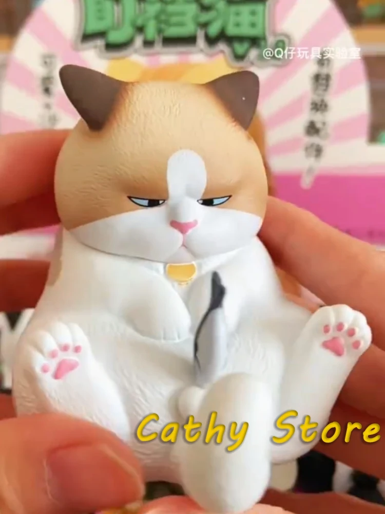 

Anime Figure Cjoy Staring At The Crotch Cat 3 Blind Box Kawaii Mysterious Model Desktop Collection Decoration Birthday Gifts Toy
