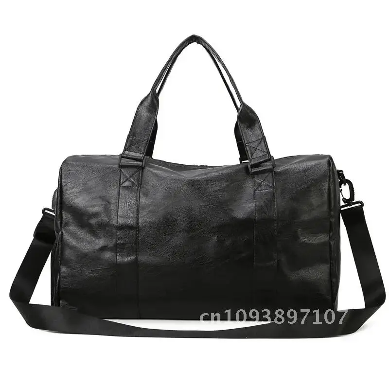 

Handbag Women Large Capacity Casual Sports Fitness Duffle Bag For Waterproof Business PU Bags Tote Bag Luggage Travel Trip Men's