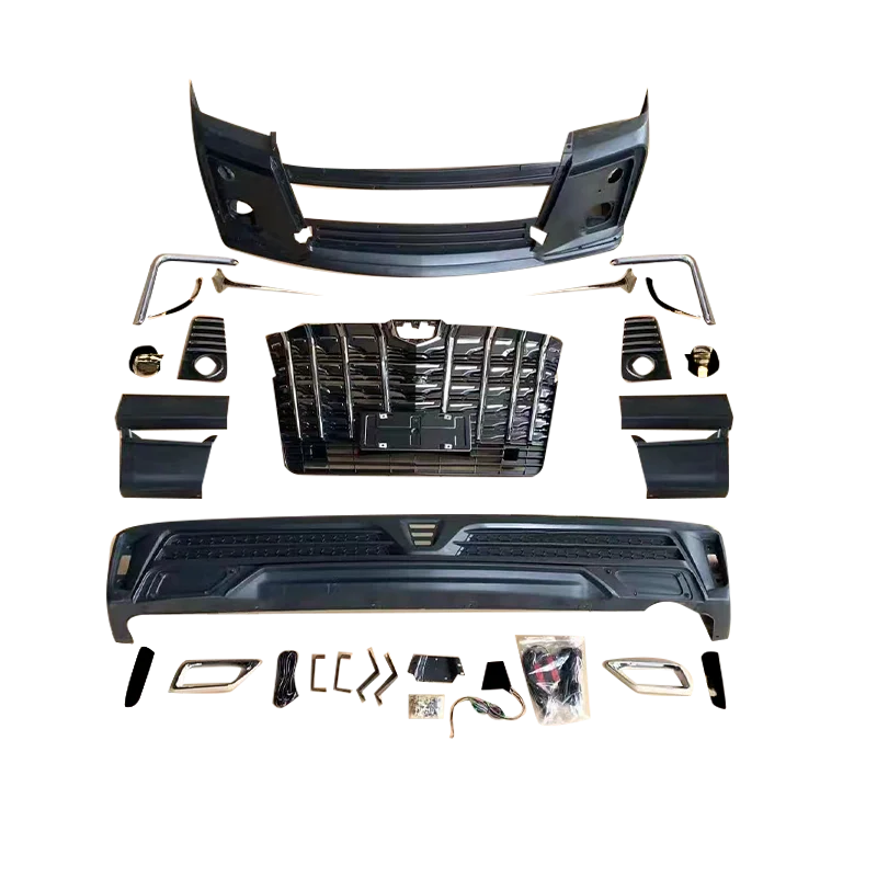 

Upgrade and Modify Auto Accessories High Quality PP Material Car Body Kit Bumper Grille for Hiace
