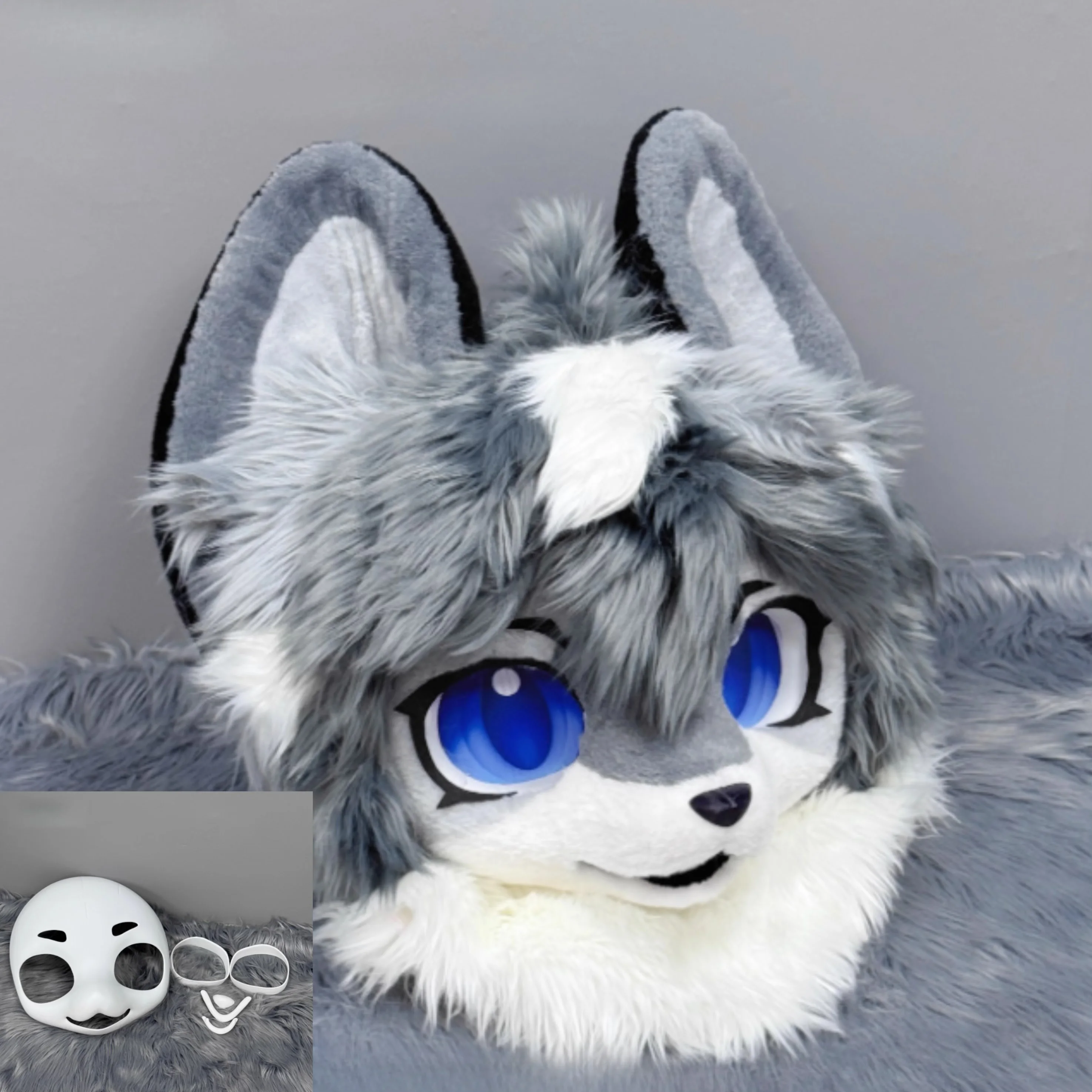 Kigurumi Base Mask Fursuit Resin Kig Serie Beast Suit 3D Printed Skull Furuit Costume DIY Accessories Kemono Mask