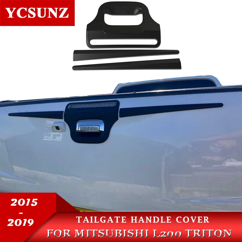 

ABS Tailgate Handle Cover Trim For Mitsubishi L200 Triton MQ 2015 2016 2017 2018 2019 Double Cabin Car Accessories Ycsunz