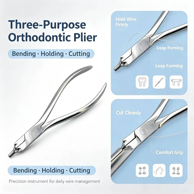 1 Pcs Dental Orthodontic Distal End Nipper Ligature Trimmer Band Removing Forcep Stainless Steel Instrument Professional Set