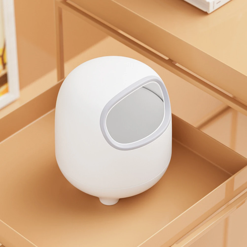 

Creative Desktop Trash Can Mini Plastic Wastebasket Compact Garbage Bin For Office Bedroom Small Trash Container Home Use