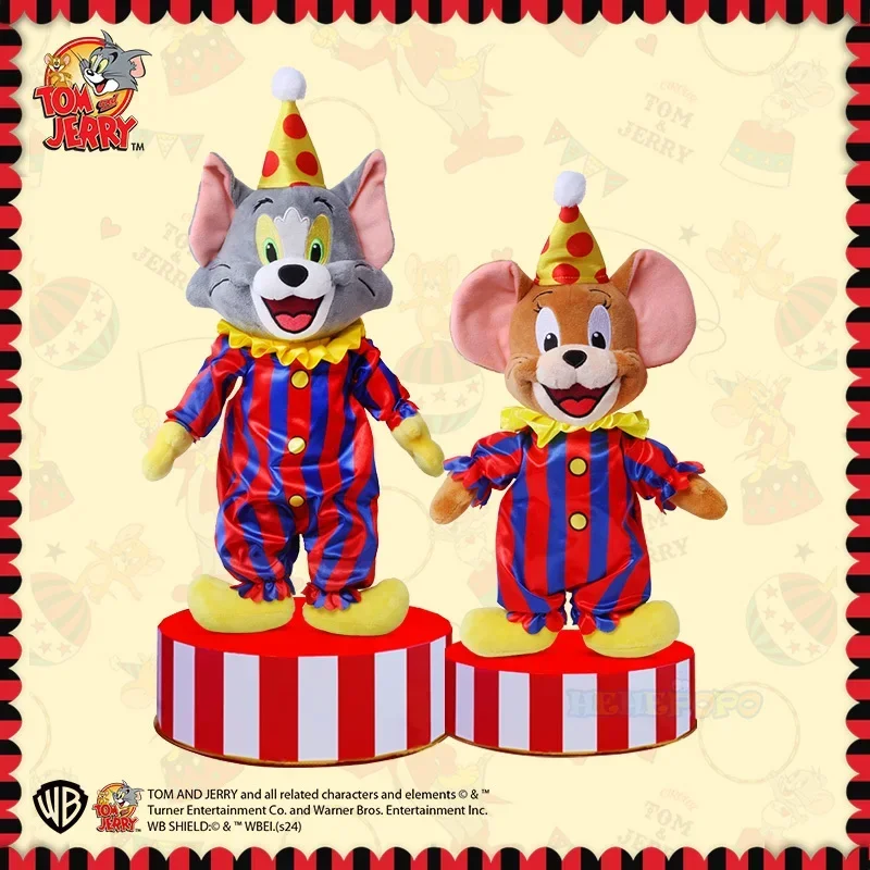 Weihnachtskleidetes Tom- und Jerry-Plüschtier, weiches Stofftier, süßes Geschenk für Kinder, Feiertags-Sonderausgabe