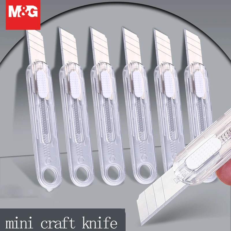 سكين M&G Craft، قاطعة ورق صغيرة، فتاحة حروف، تصميم فتحة حلقية، سهل الحمل، لفتح العبوات، مناسب للطلاب #1