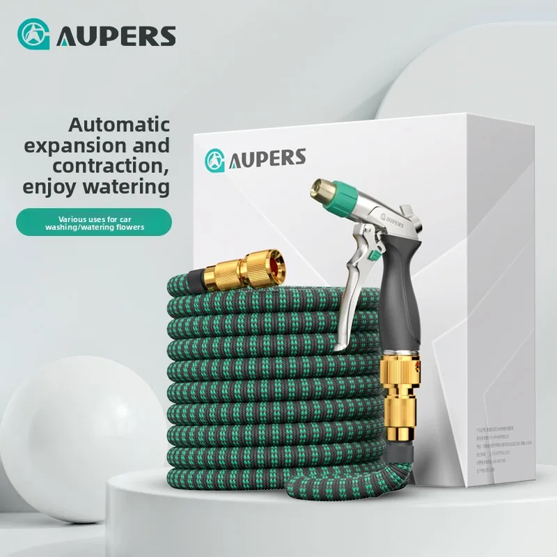 Telescopic water pipe hose antifreeze high pressure car wash watering water gun household artifact tap water nozzle flushing