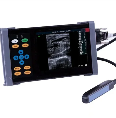 AMA20 B-scan Vet Ultrasound Scanner Machine in farm for Measuring Back  ,Cow  test, uterine disease inspection