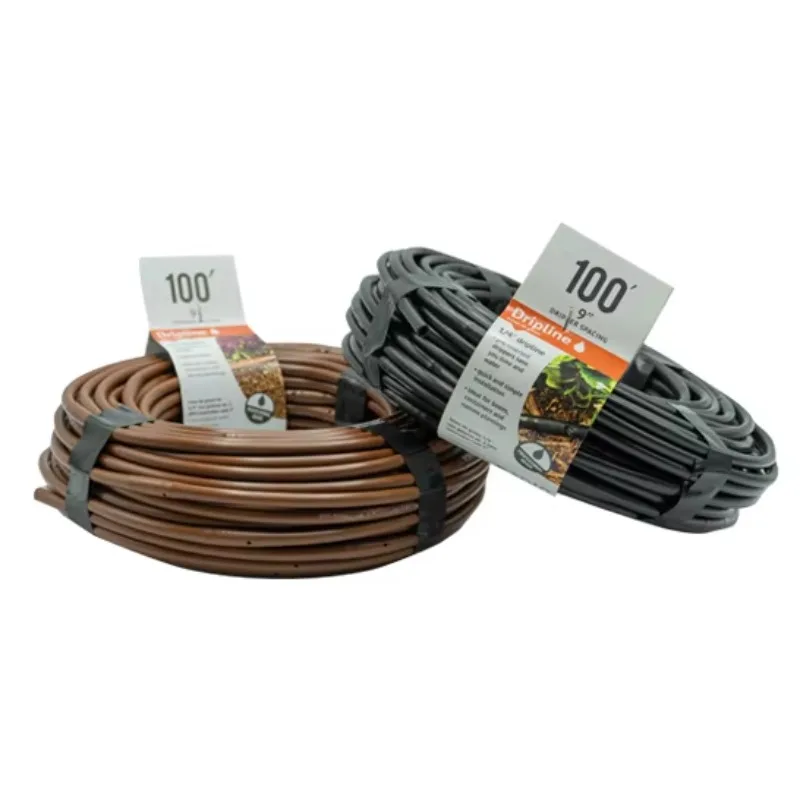 

1/4-Inch X Irrigation/Hydroponics Dripline Hose with 6-Inch Emitter Spacing (100' Foot Roll) DriplineTubing