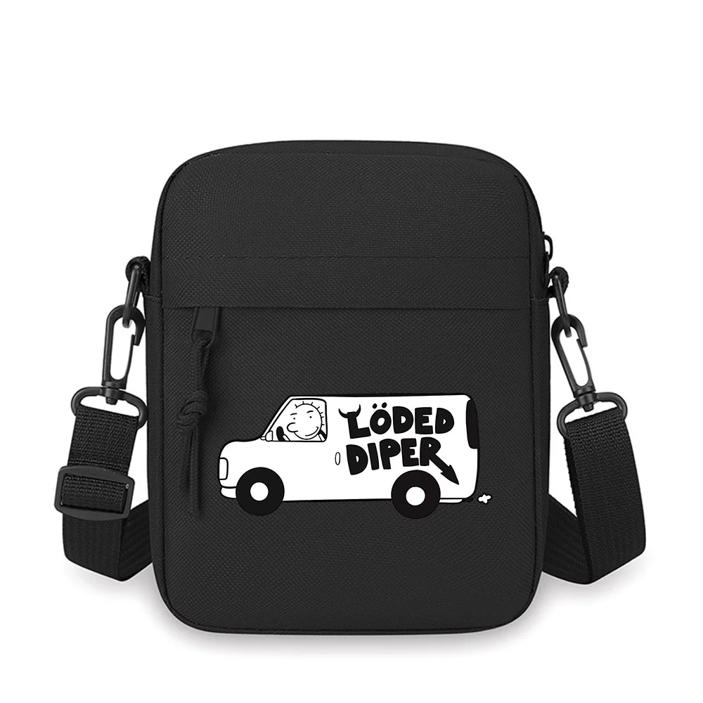 

Van with Loded Diper logo Men Crossbody Bag Single Shoulder Women Cartoon Anime Film Printing Design Unisex