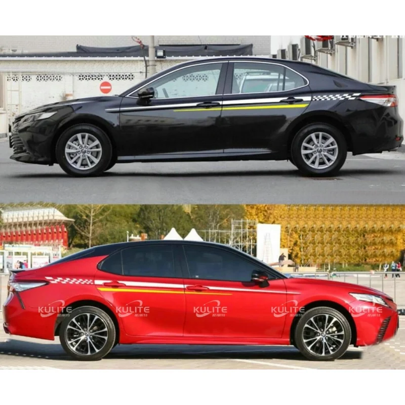 

Car Graphics Sticker Decal Kit for Camry Waist Line Stripe Vinyl Wrap