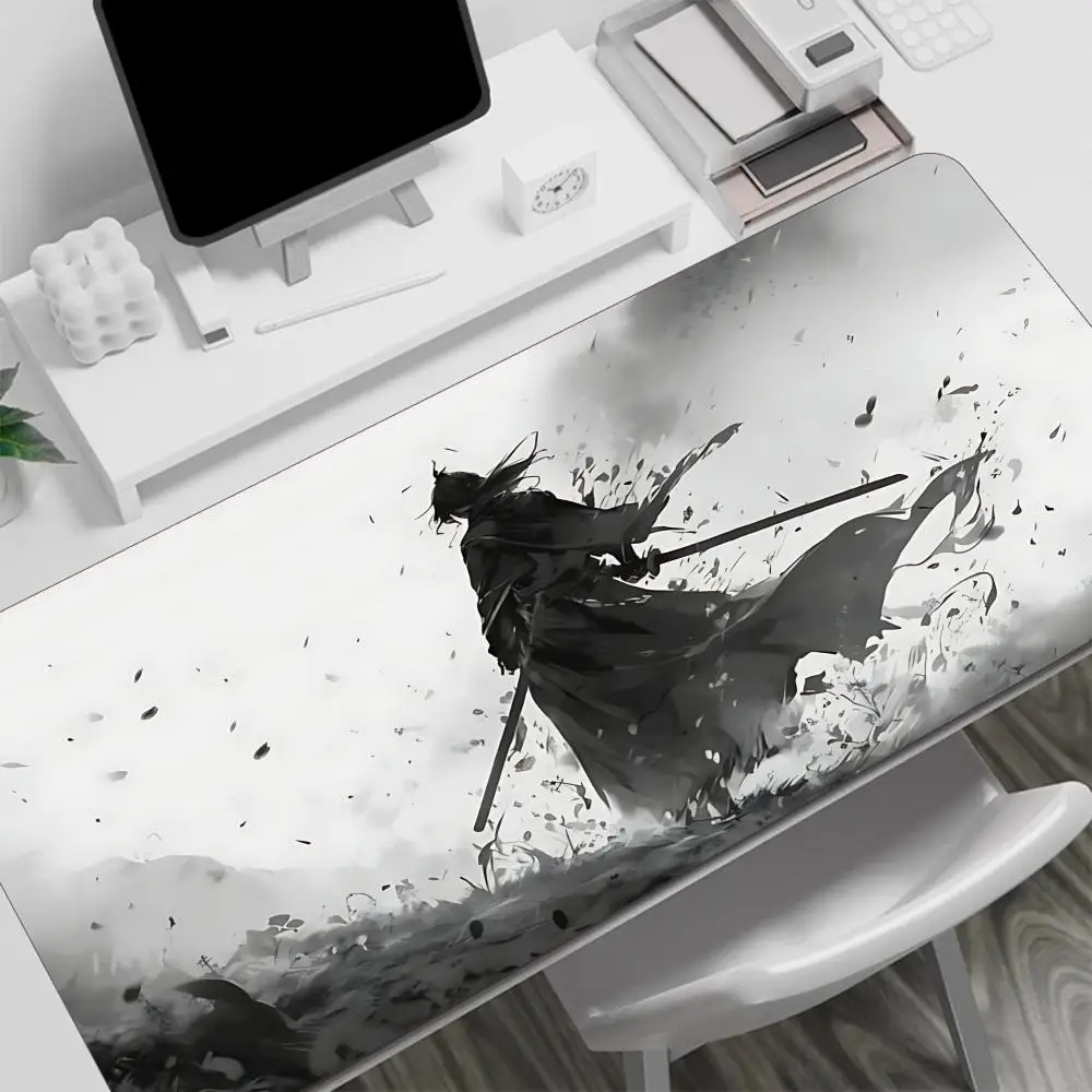 

Ancient style, swordsman, black shadow Mouse Pad Desktop mat, game anti-slip, computer mouse pad, large size, advanced