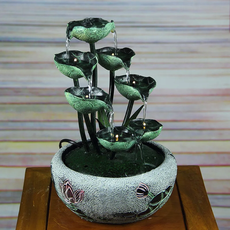 Desktop water flow ornament living room office store water flow device