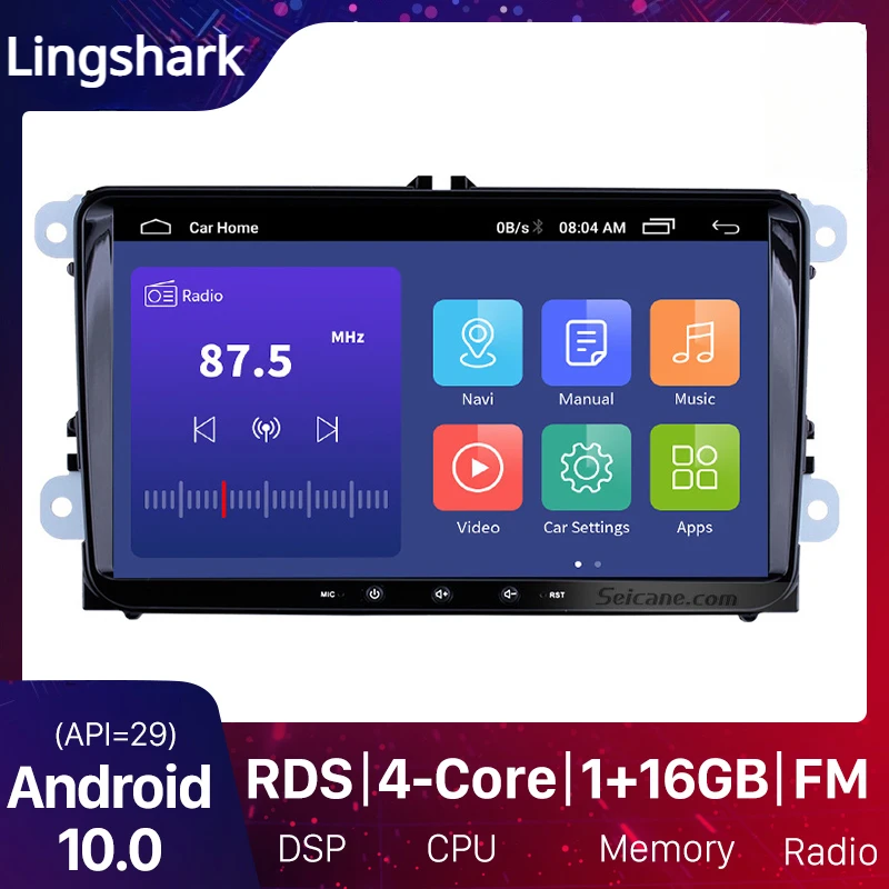 

Android 10.0 for VW/Volkswagen/Golf/Polo/Tiguan/Passat/b7/b6/leon/Skoda/Octavia Auto Radio GPS Radio Player