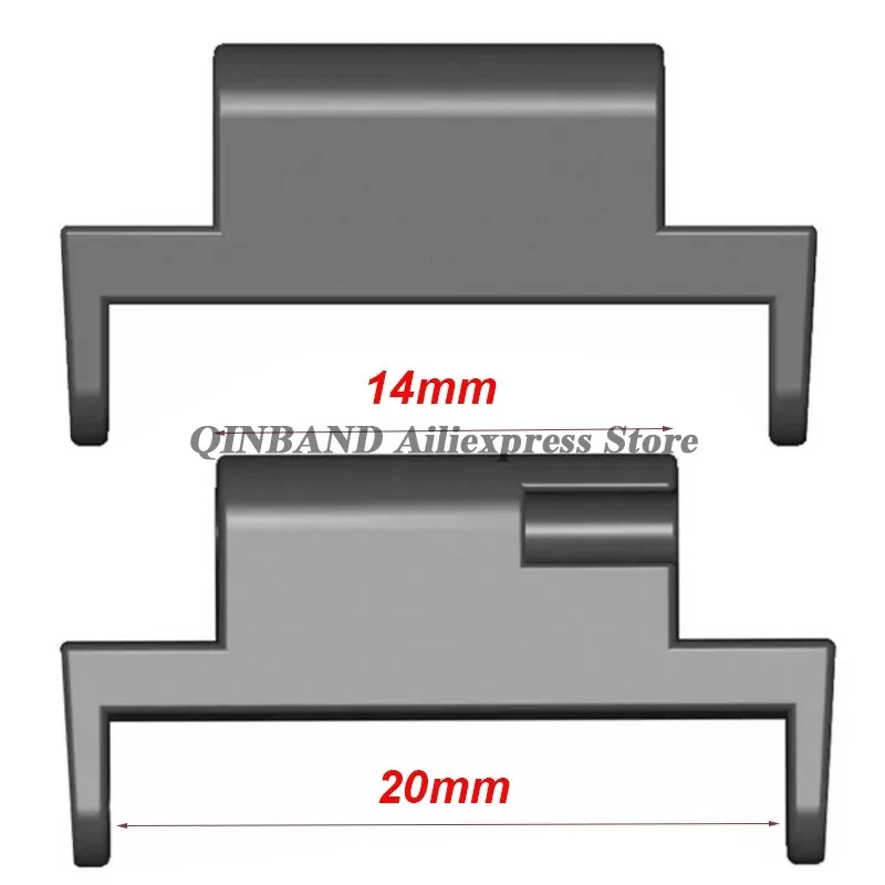 2pcs Plastic Quick Release Spring Bars Connectors 18mm To 20mm 14mm To 20mm for Xiaomi WatchBand Adapters Watch Repair Accessory - view 4